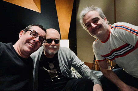 Bill LaBounty with Éric Poirier and Jean-Luc-Leonardon at Studio St Germaine Paris